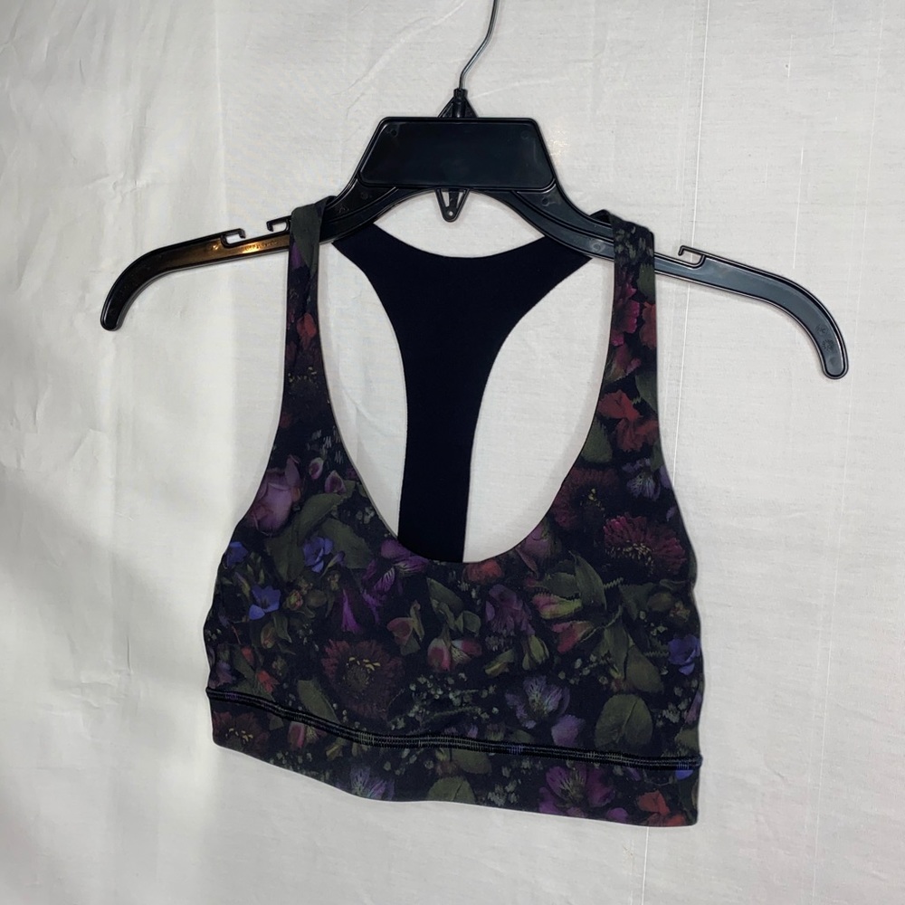 Lululemon Floral Racerback Sports Bra